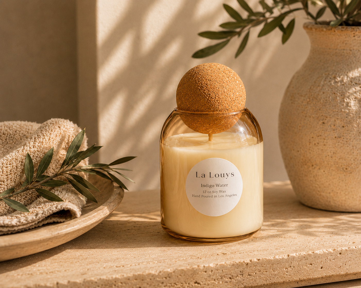 Amber Sphere Candle