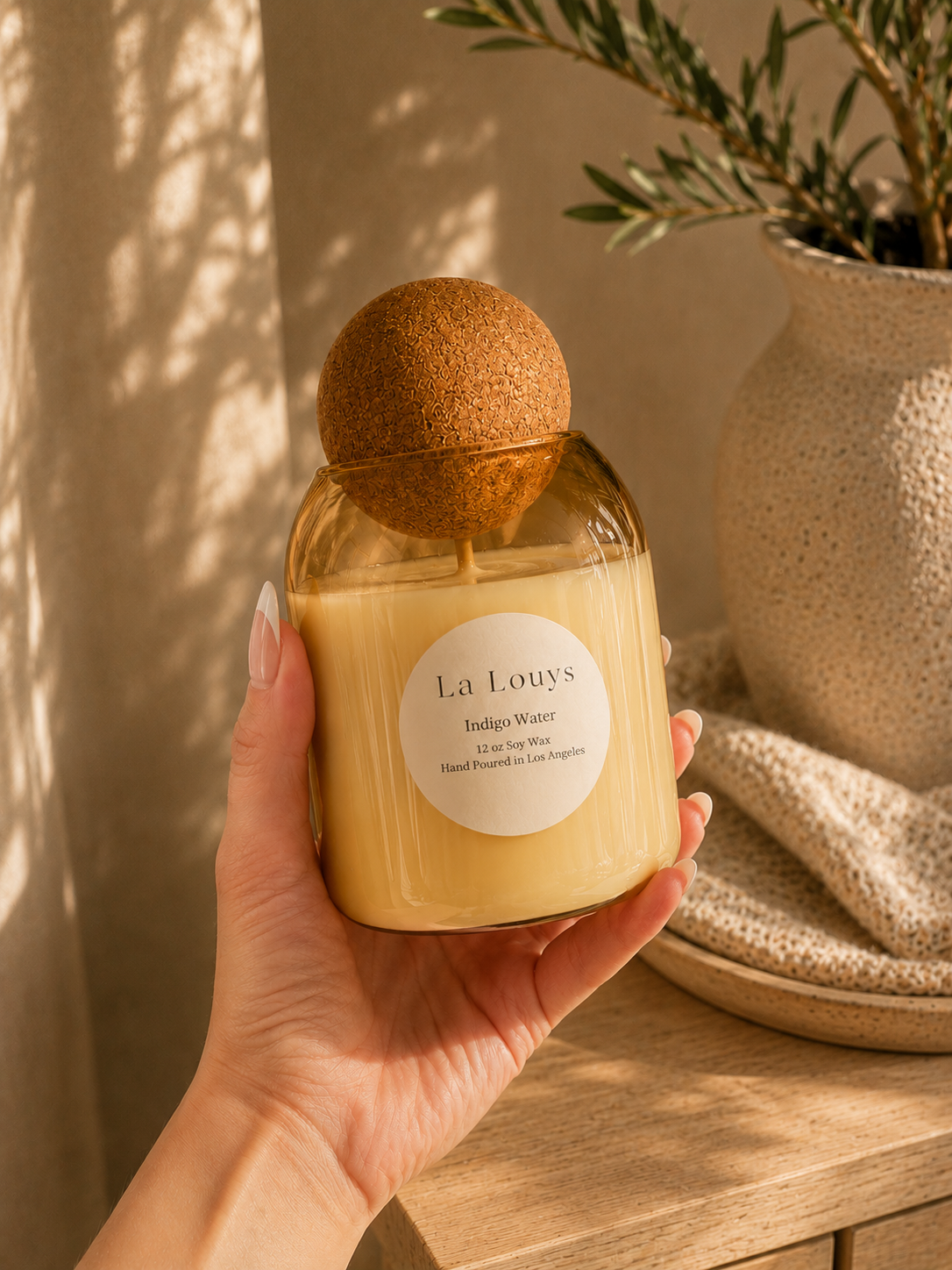 Amber Sphere Candle