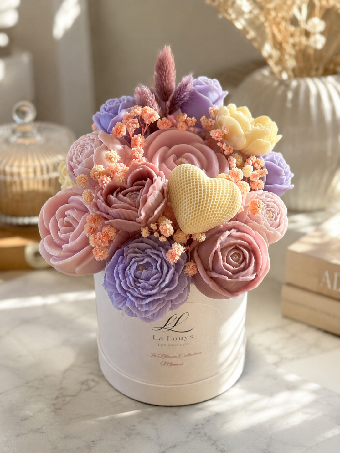In Bloom Collection – Mixed Floral Wax Melt Bouquet - Hat Box