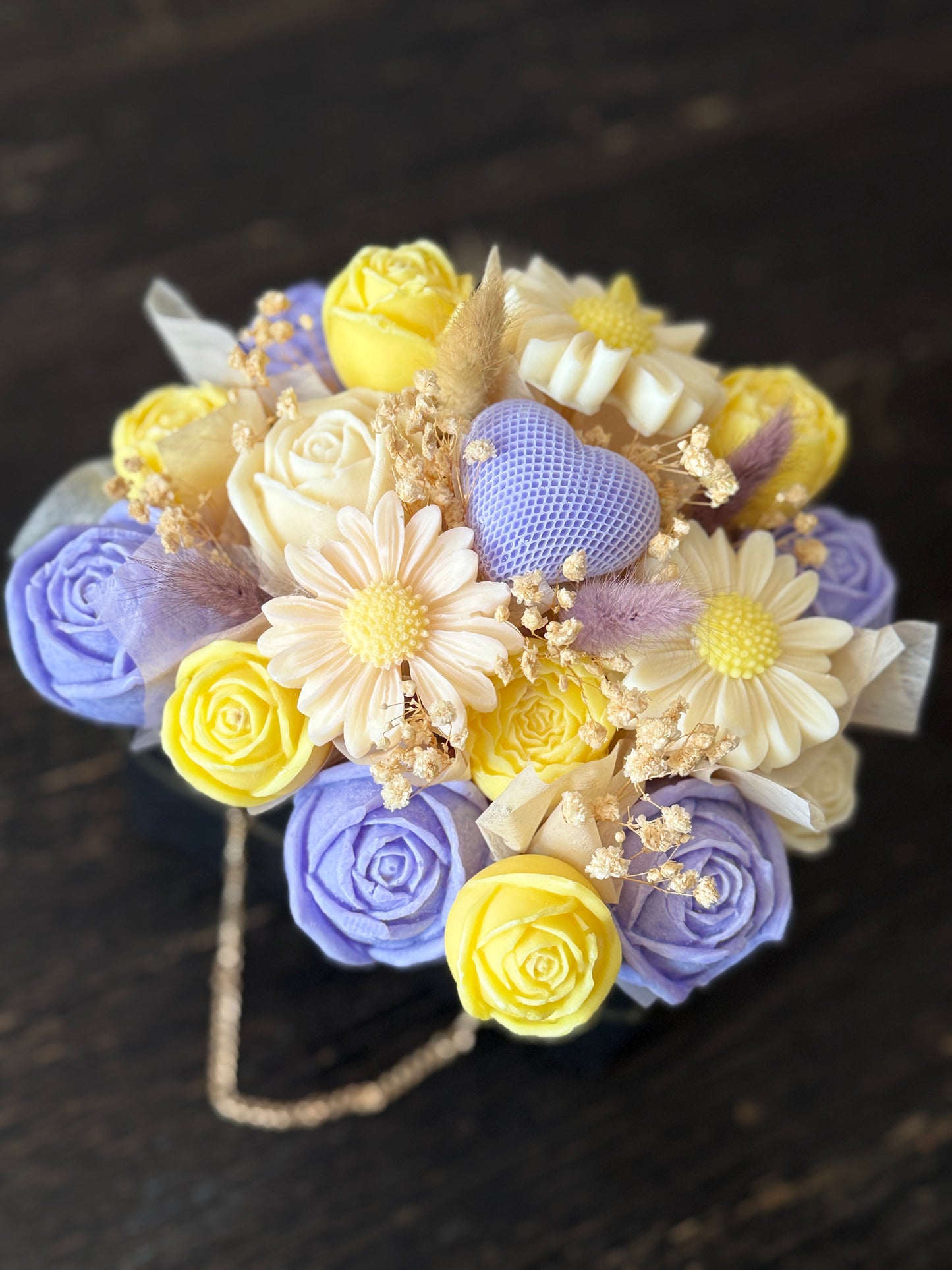 In Bloom Collection – Mixed Floral Wax Melt Bouquet - Purse Box