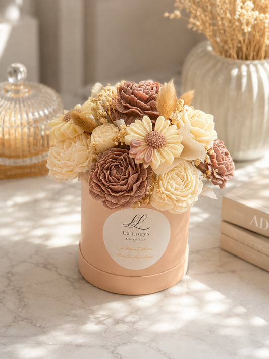 In Bloom Collection – Mixed Floral Wax Melt Bouquet - Hat Box