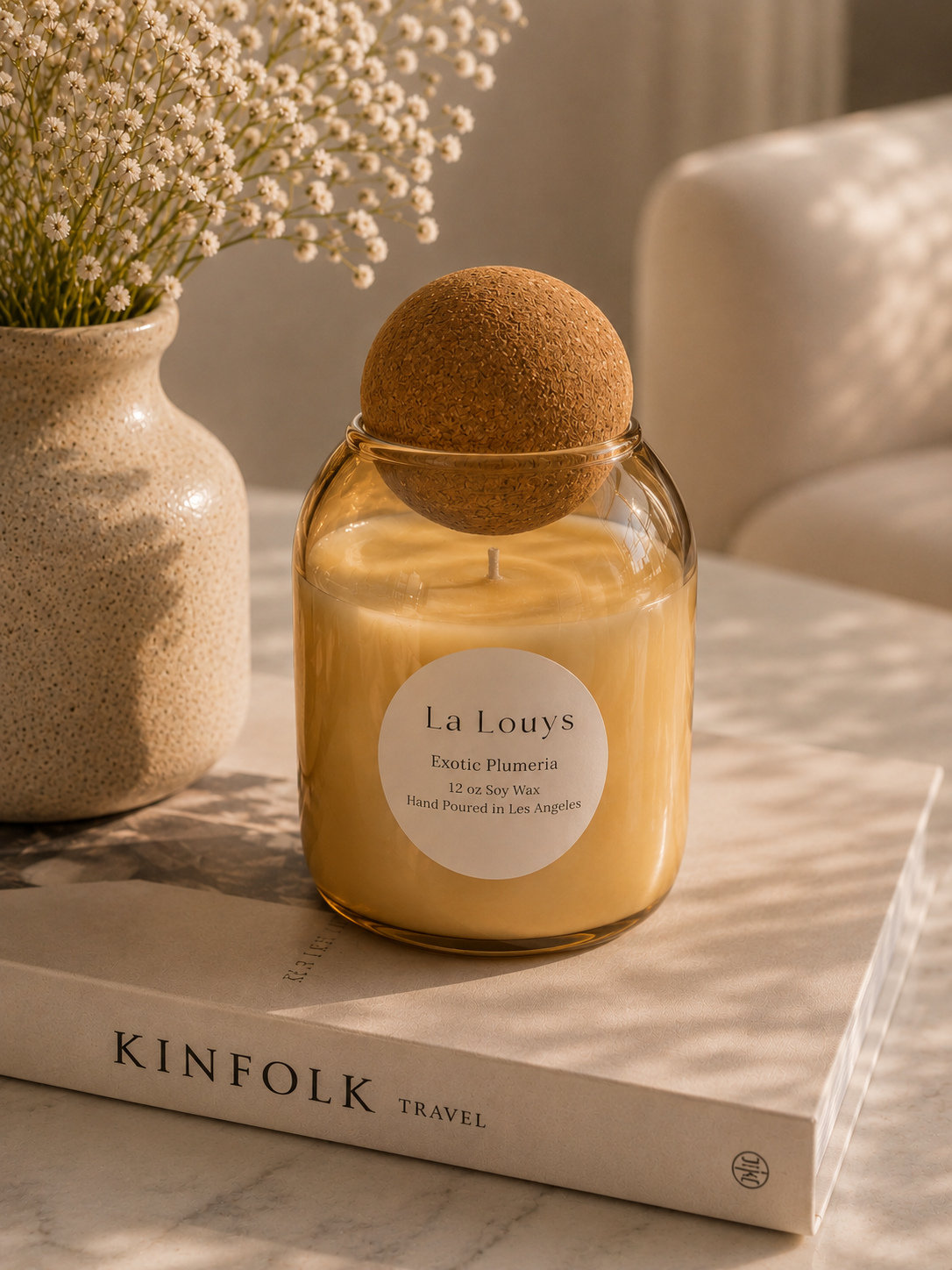 Amber Sphere Candle
