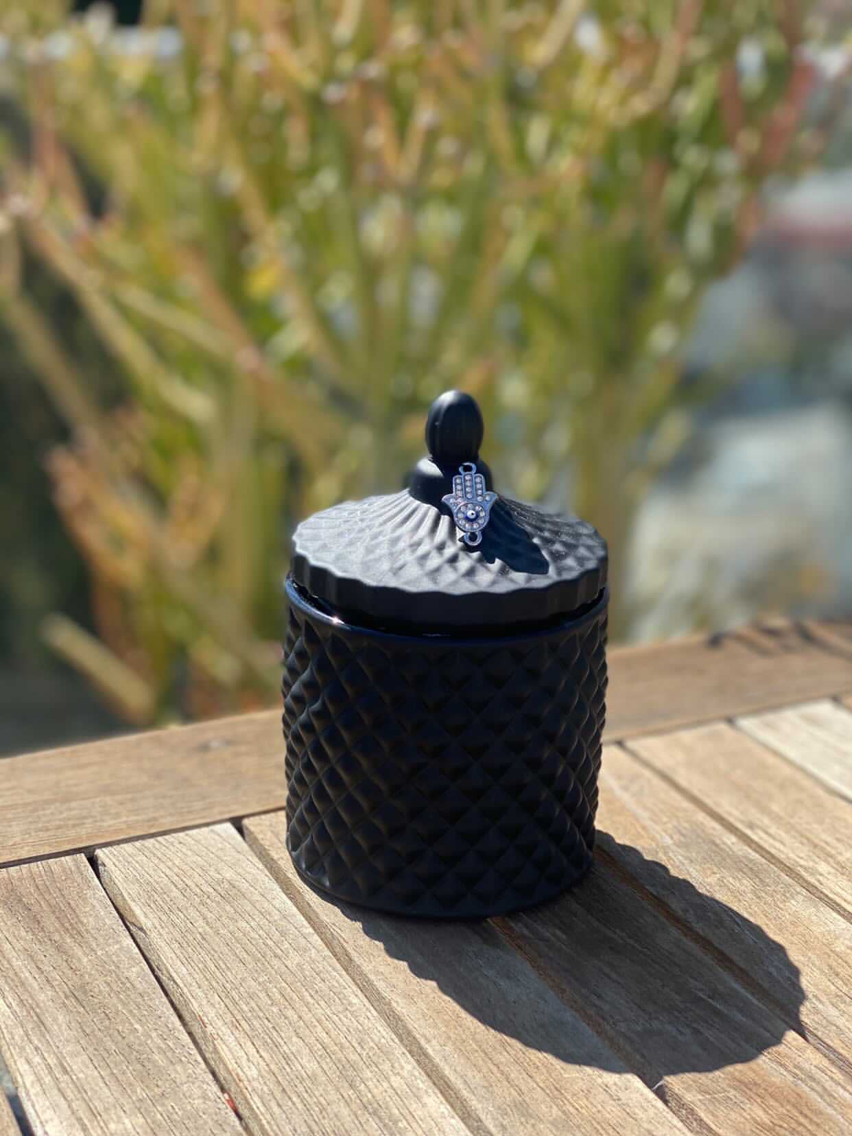 9 oz Vintage Glass Quilted Candle