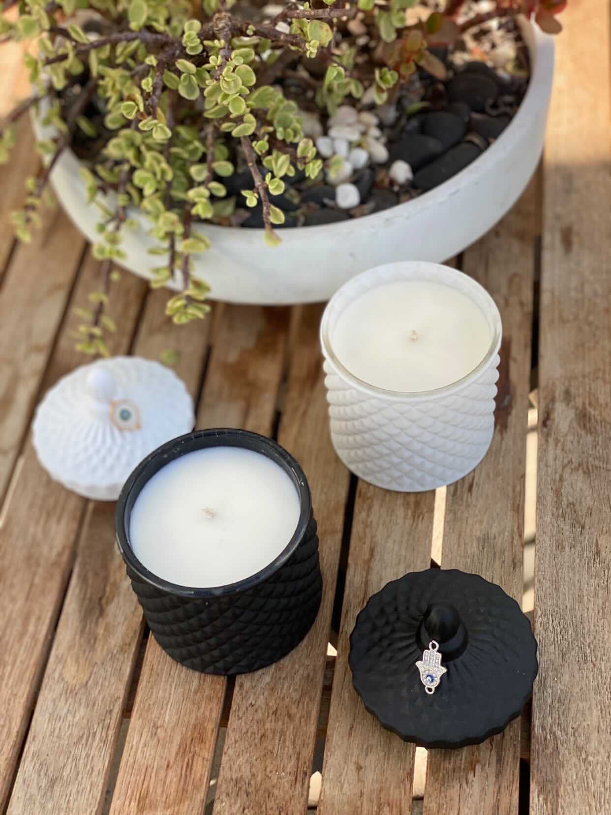 9 oz Vintage Glass Quilted Candle