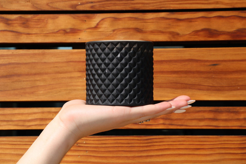 9 oz Vintage Glass Quilted Candle